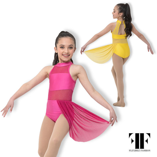 Twin leotard girls gymnastics leotard by Flexible Fashion
