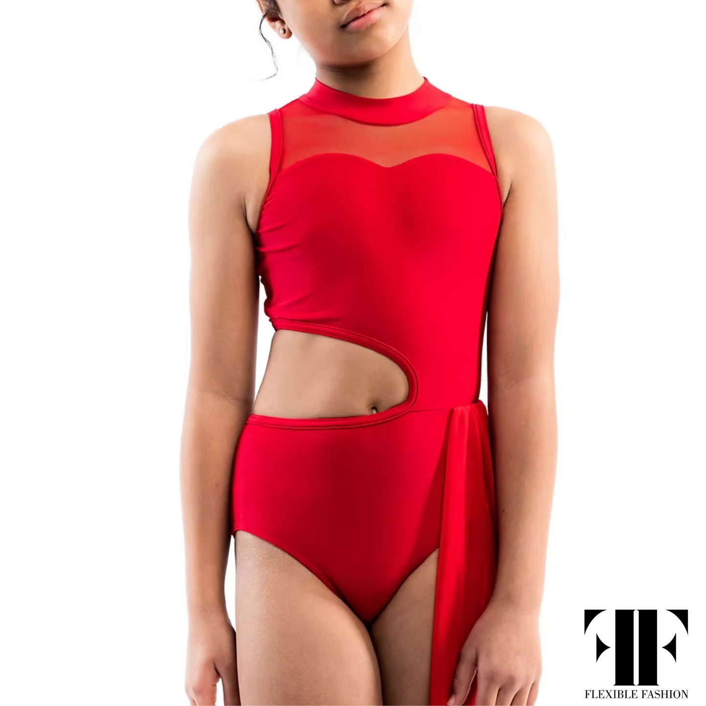 Side sash leotard