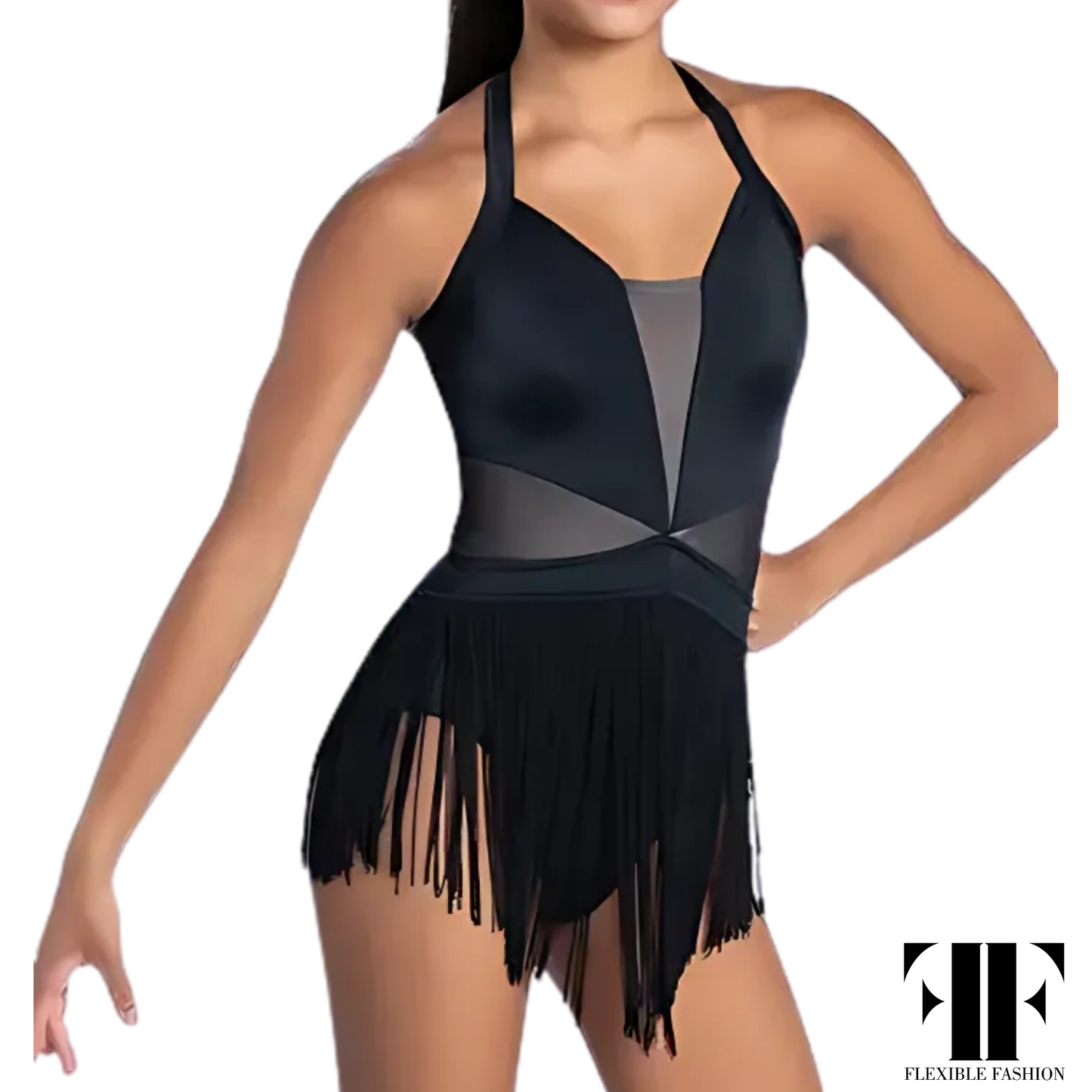 Fab fringe leotard