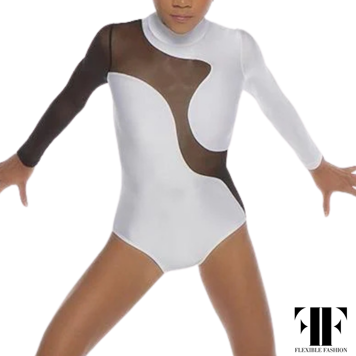 Spiral Mesh leotard