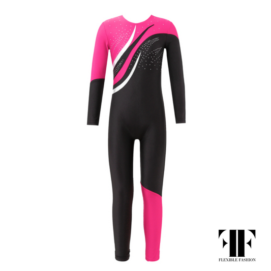 Colour block unitard