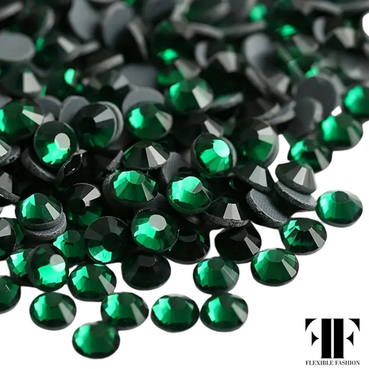 Rhinestones - Dark green