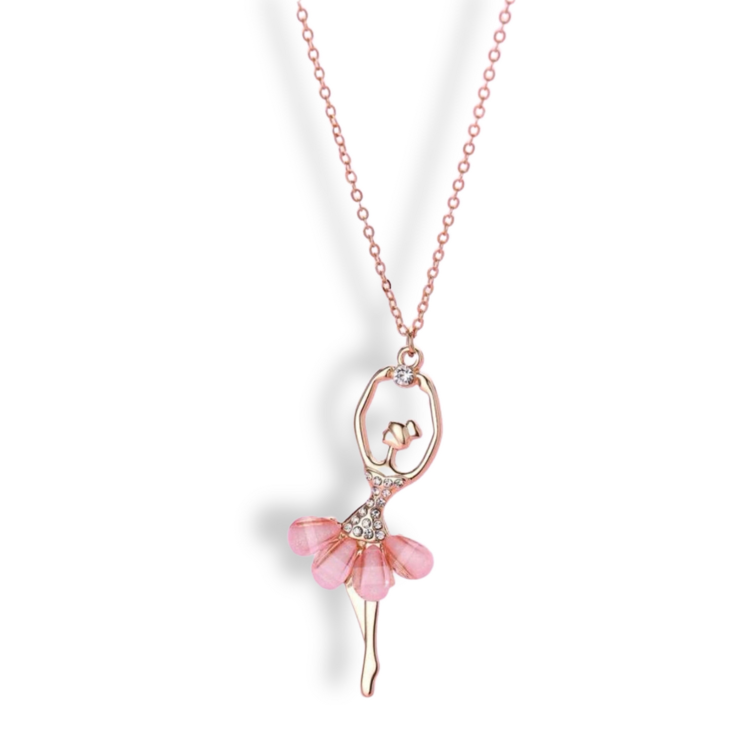 Dancer rhinestone necklace