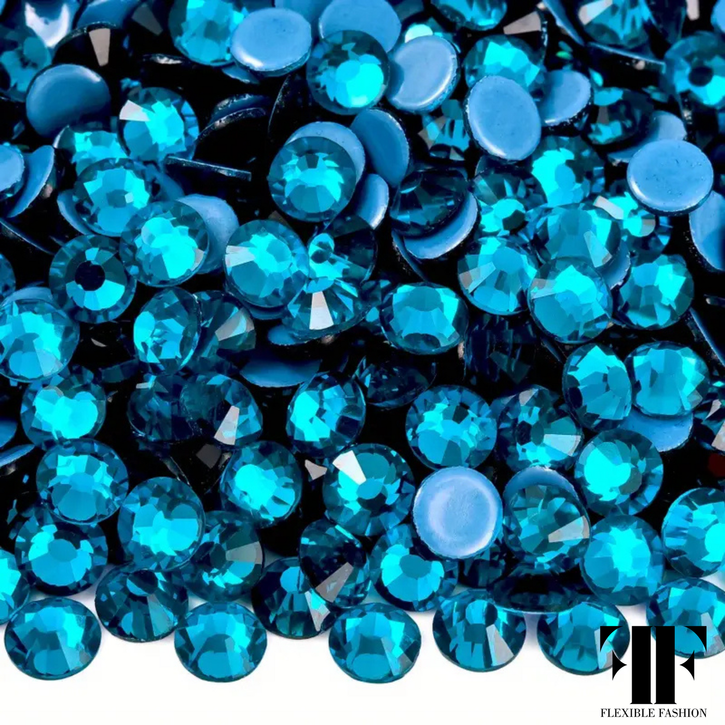 Rhinestones - Peacock blue
