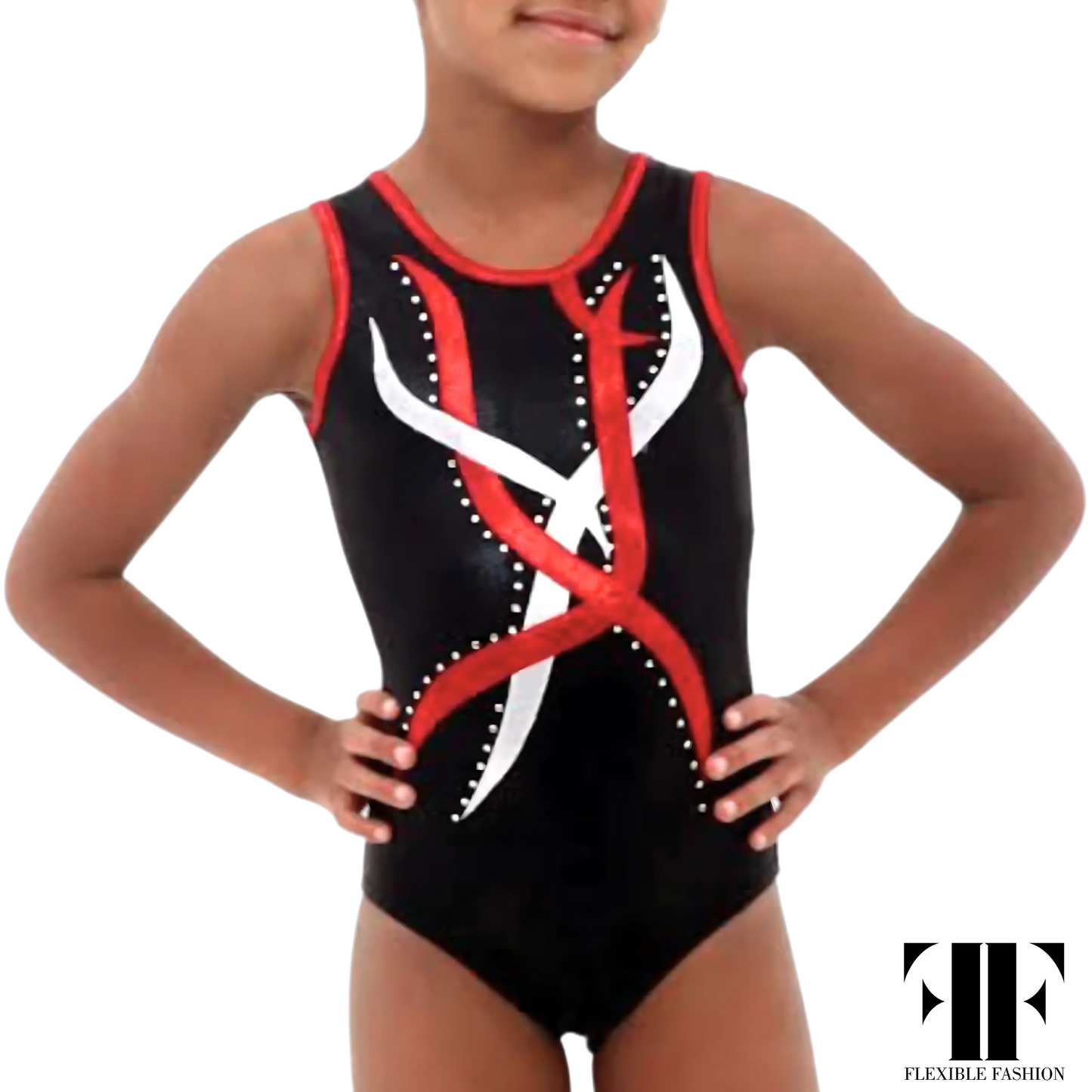 Streaky red leotard