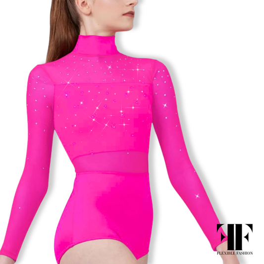 Crystal crest leotard