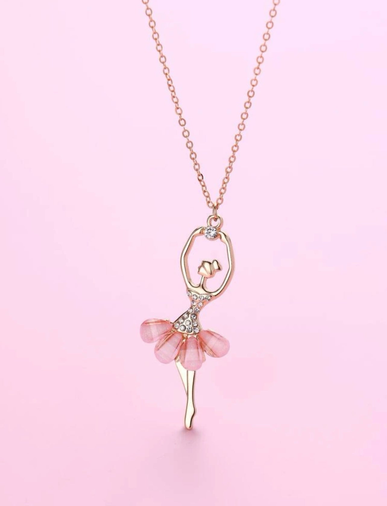 Dancer rhinestone necklace