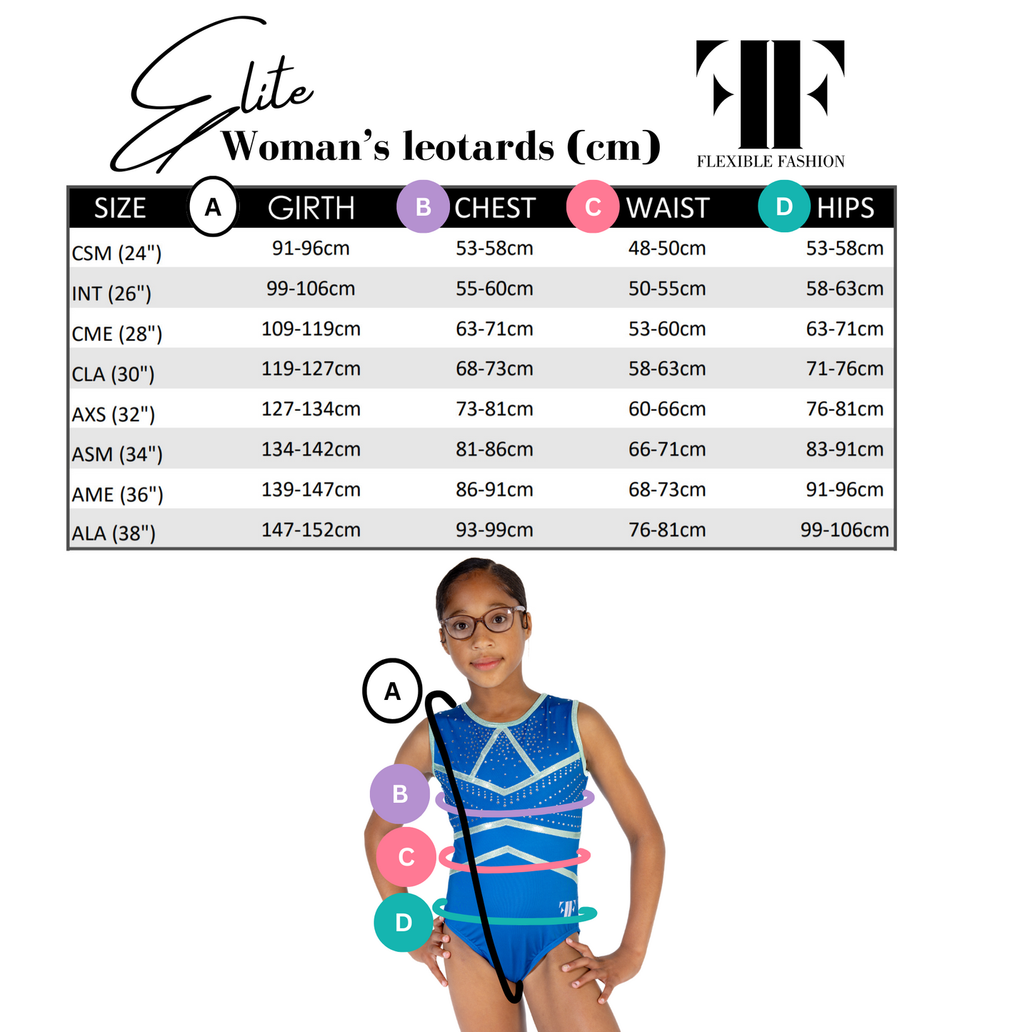 nan girls gymnastics leotard by Flexible Fashion