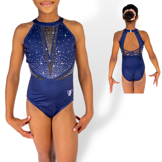 Chiles Leotard - Navy (9-10yr)