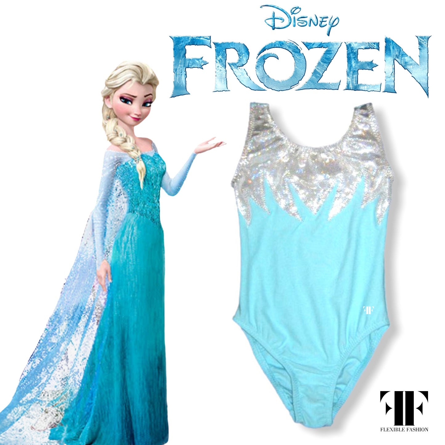 Frozen leotard girls gymnastics leotard by Flexible Fashion