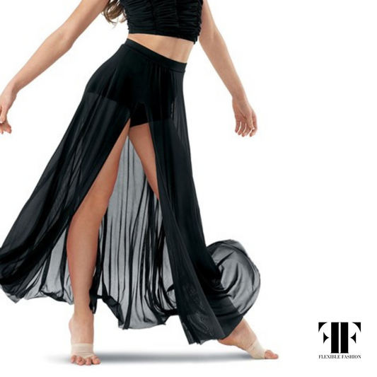 Maxi mesh skirt