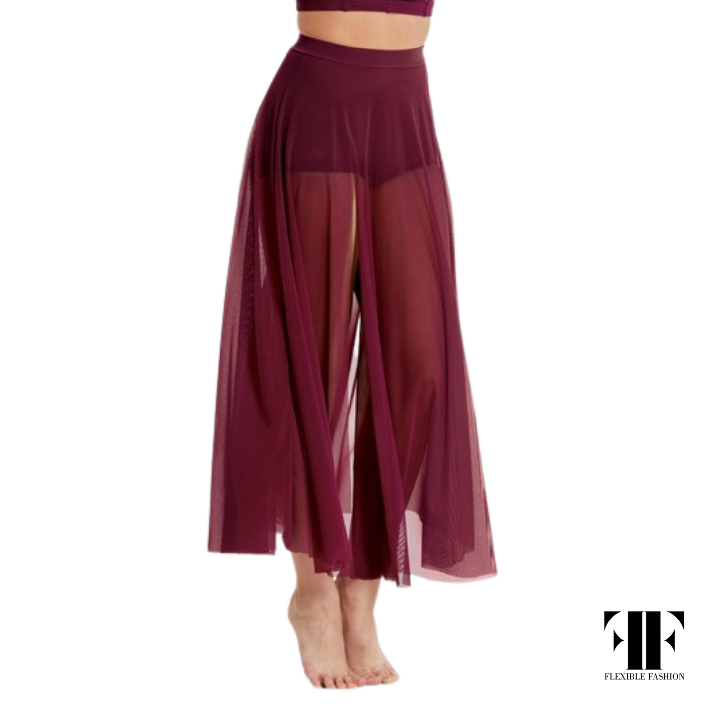 Maxi mesh skirt