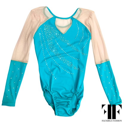 Teal competition leotard 13-14yr