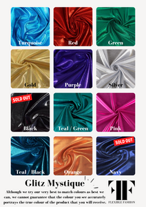Glitz colour band tights - Multiple colours available