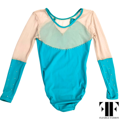 Teal competition leotard 13-14yr