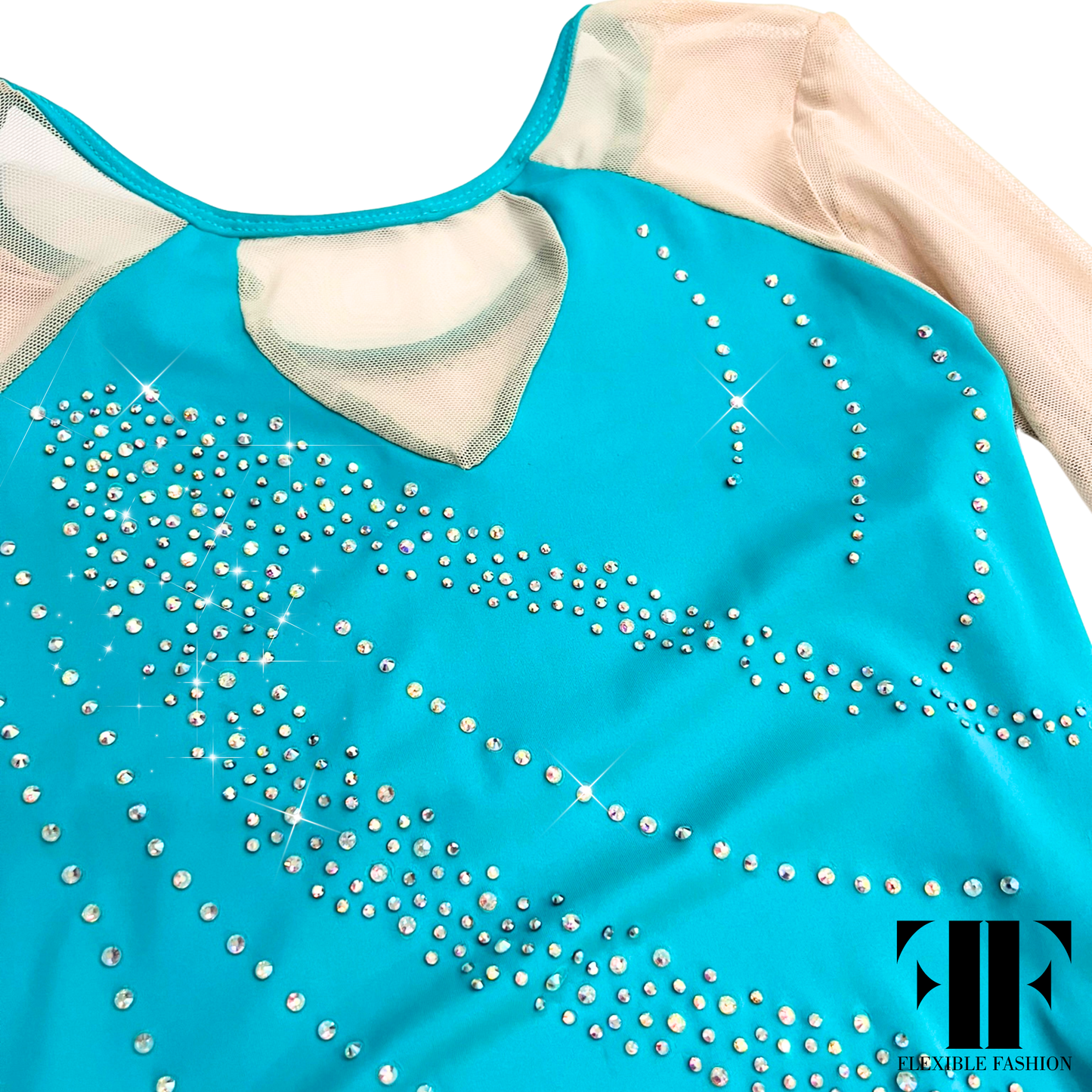 Teal competition leotard 13-14yr