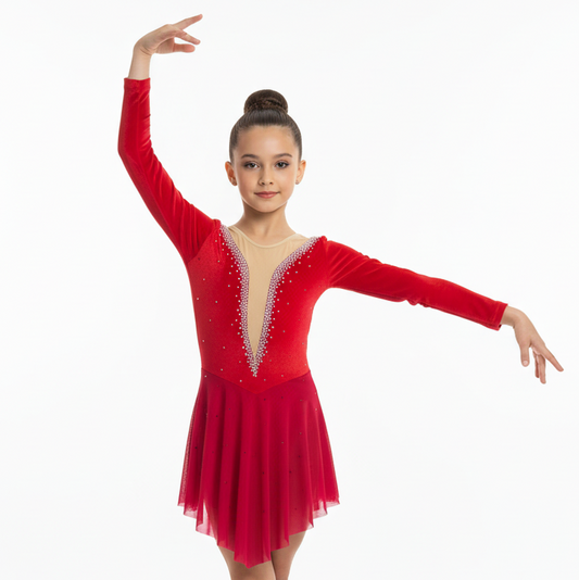 Red Dream leotard 11-12yr