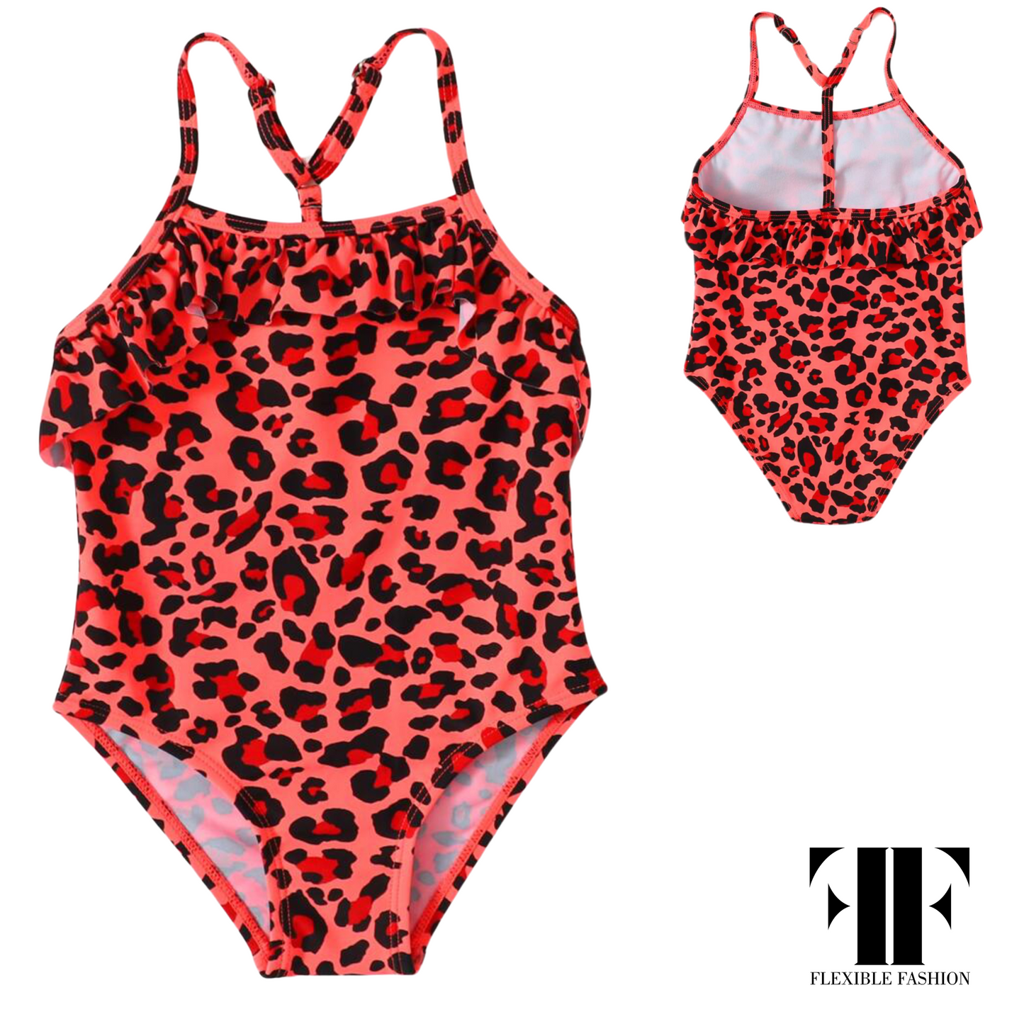 Leopard print swimwear 3-4yr