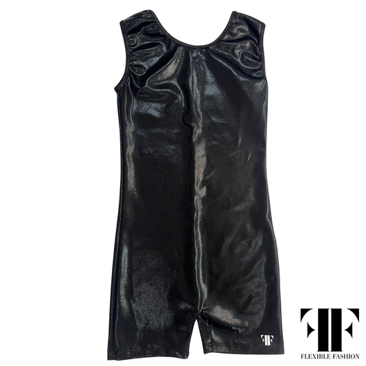 Black glitz unitard 7-8yr