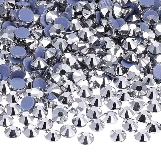 Rhinestones - Metallic silver