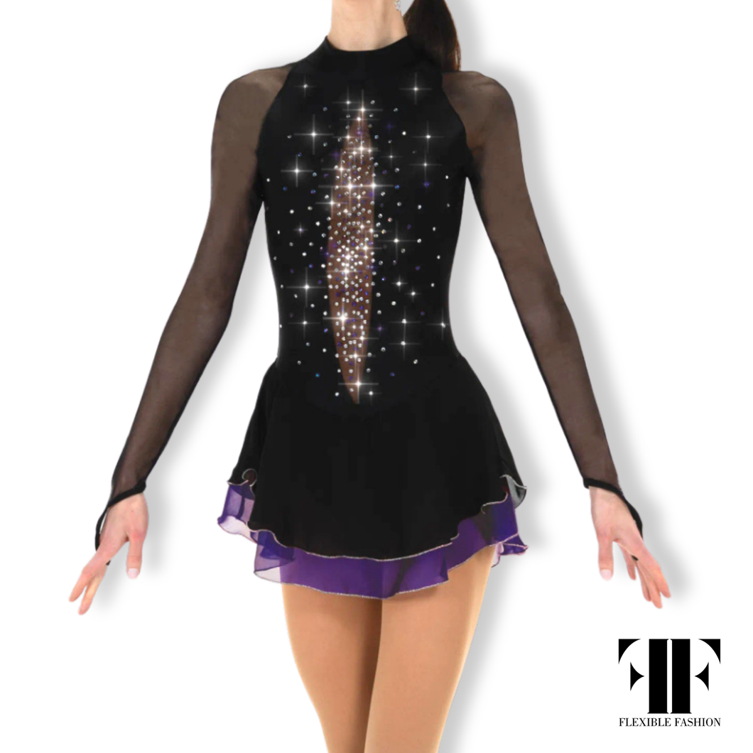 Maleficent leotard with diamonds