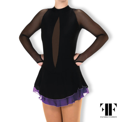 Maleficent leotard girls gymnastics leotard by Flexible Fashion