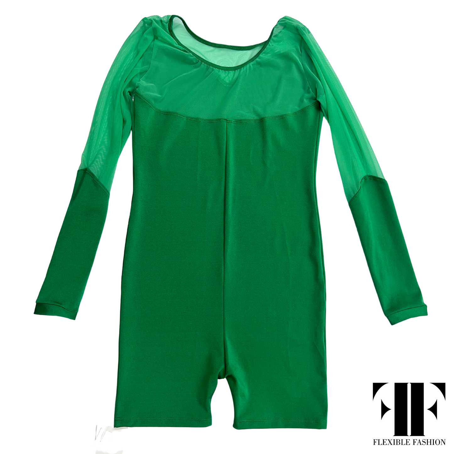 Green sweetheart unitard - Small