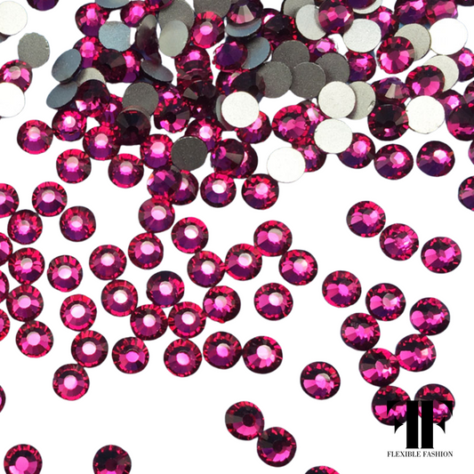 Rhinestones - Cherry pink