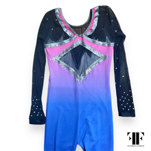 Load image into Gallery viewer, Fancy pink long unitard 7-8yr
