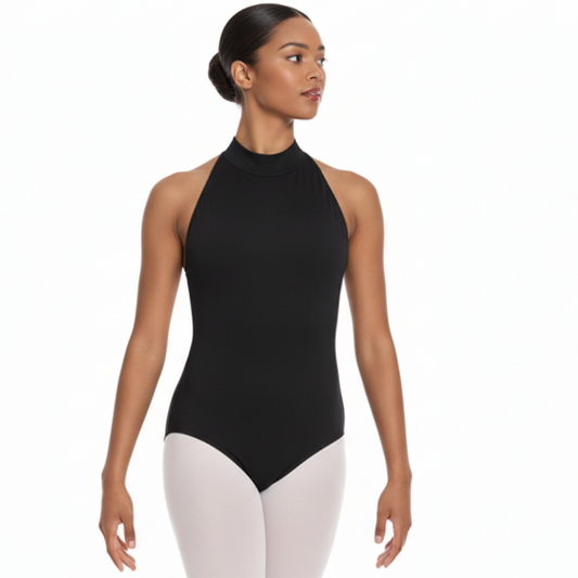 Open back leotard