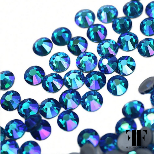Rhinestones - Peacock blue