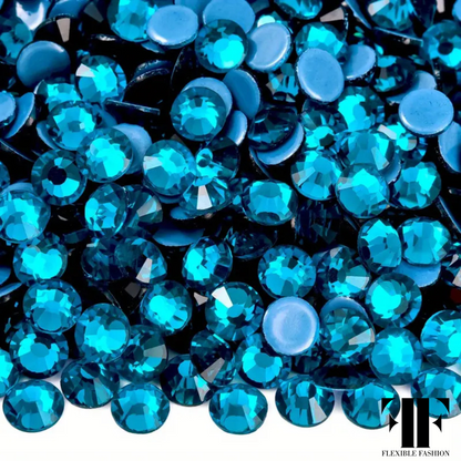 Rhinestones - Peacock blue