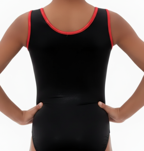 Streaky red leotard