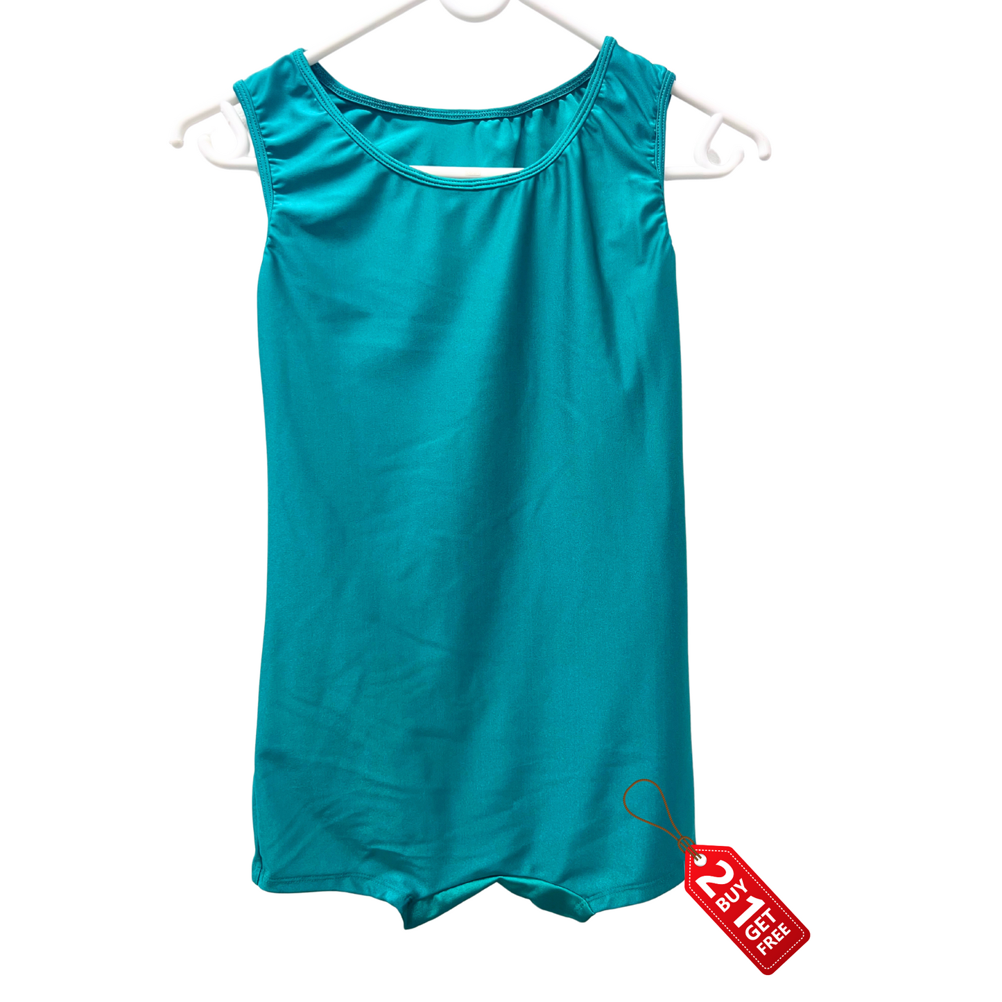 Sea Green boys leotard - 13-14yr