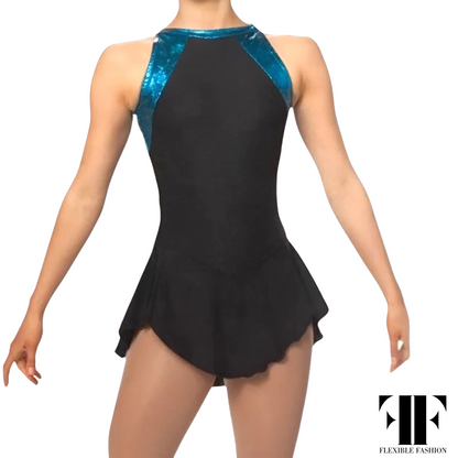 Rhythmic glitz touch leotard girls gymnastics leotard by Flexible Fashion