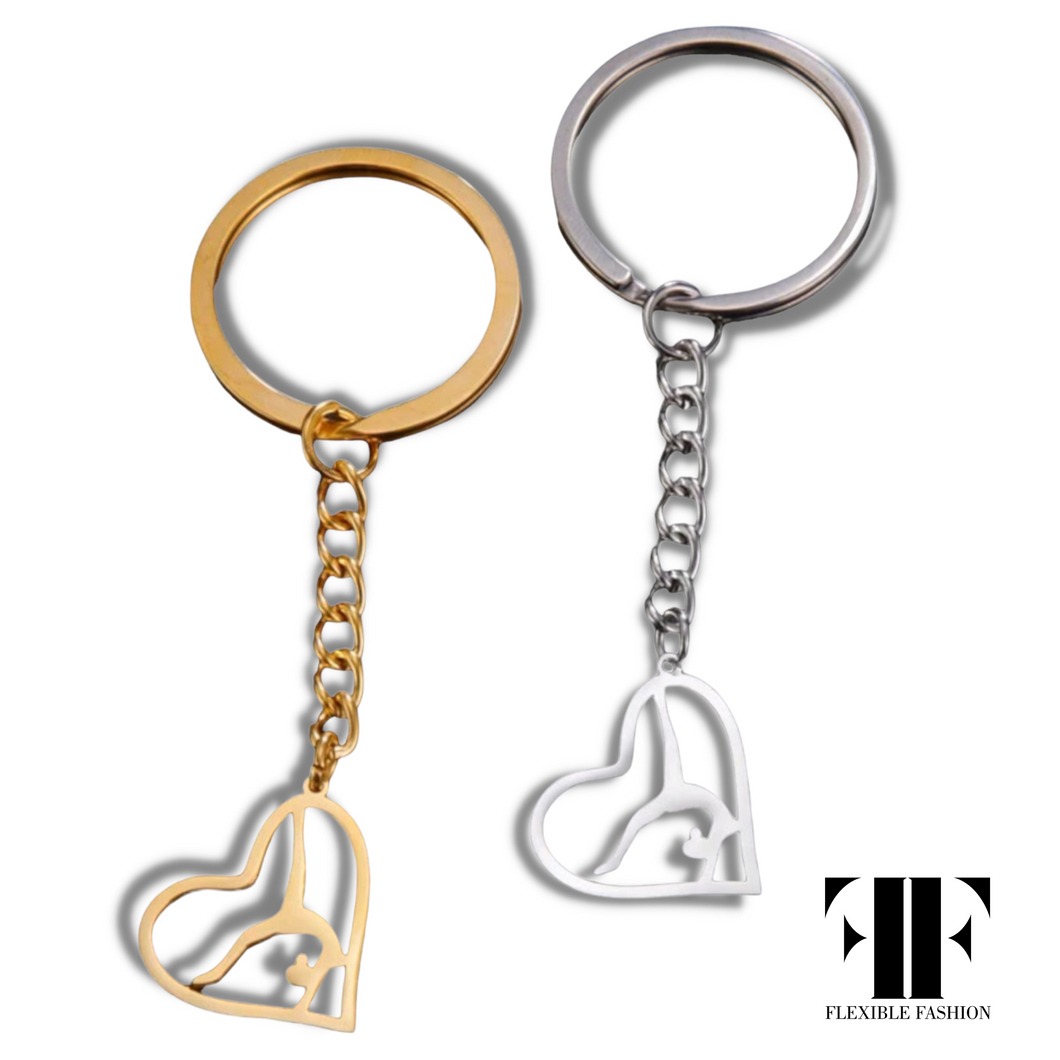 Flexi Fash heart Key ring