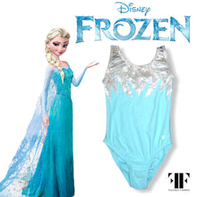 Load image into Gallery viewer, Frozen leotard with frozen bows
