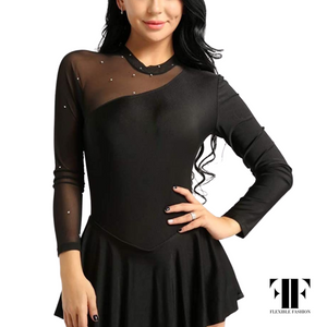 Mesh sleeve Rhythmic leotard