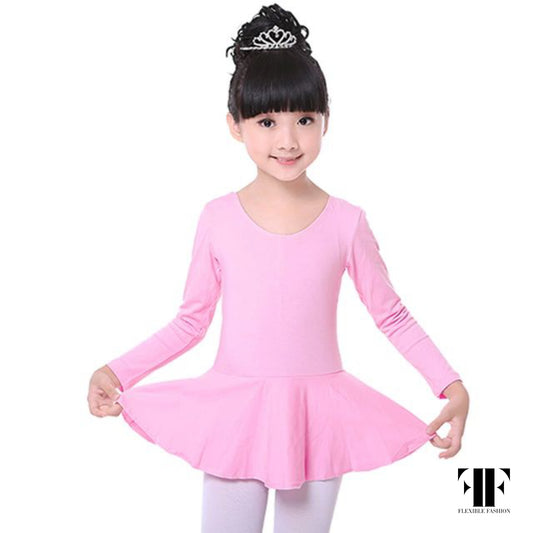 Long sleeve ballet leotard girls gymnastics leotard by Flexible Fashion