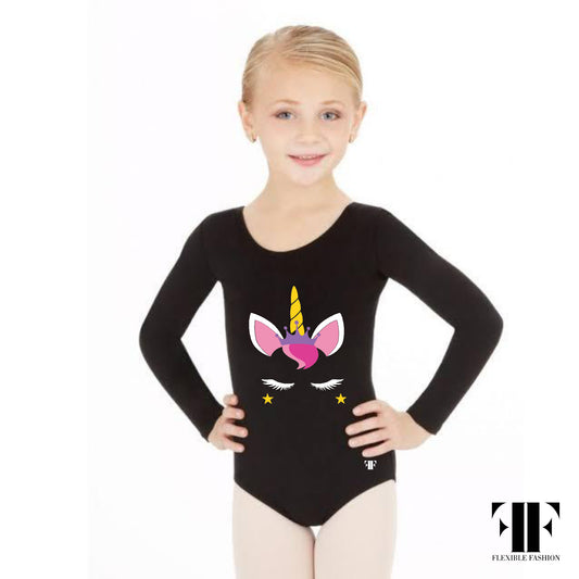 Unicorn long sleeve leotard
